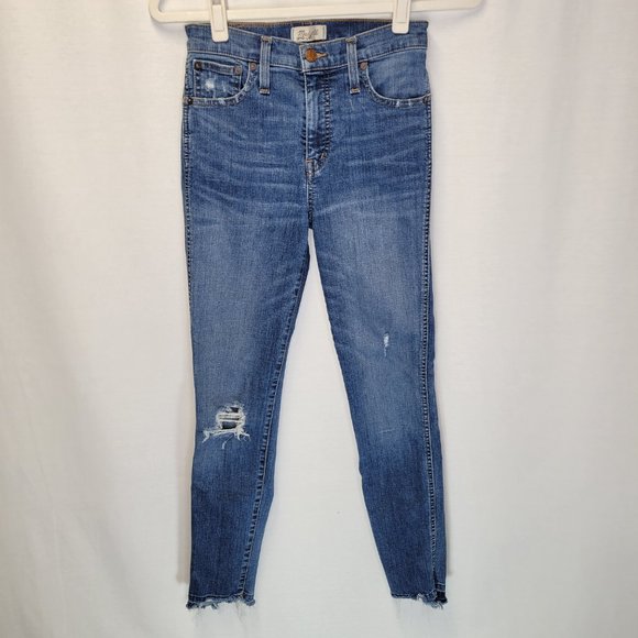 Madewell Denim - Madewell Women's Size 26 Jeans Raw Hem High Rise Distressed